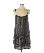 NWT FOREVER 21 Womens Size SMALL Gray Silver Sequin Sleveless Party Mini... - £19.68 GBP