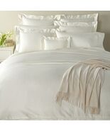 Sferra Giotto Ivory Queen Sheet Set 4PC Solid 100% Cotton Sateen 590TC I... - $703.00