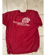 Samuel Adams Rebel IPA Brewing For The Revolution T-Shirt Red Size M. - $13.58 CAD