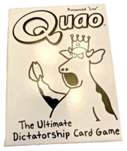 Card Game QUAO Pronounced Cow The Ultimate Dictatorship Teen and Up 2009 - £9.72 GBP