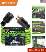 30-Amp Generator Extension Cord 25 Feet 4-Prong 120/250-Volt 7500W, NEMA... - $102.46
