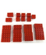 Lot of 21 VINTAGE Lego 2x4 3x2 2x2 Red Bricks Free Shipping Clean NICE!   - £15.73 GBP
