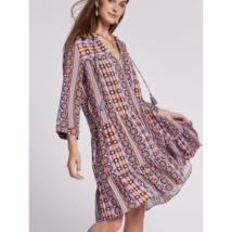 Tyler Boe Boho Chic Oversized Casual Summer Holly Liberty Art Dress Midi... - £71.45 GBP