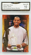 Hot! Graded 10 Lebron James Rookie! 2003 Upper Deck #35 Freshman, Lakers - £786.58 GBP