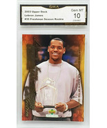 HOT!  GRADED 10 LEBRON JAMES ROOKIE! 2003 UPPER DECK #35 FRESHMAN, LAKERS - £672.18 GBP