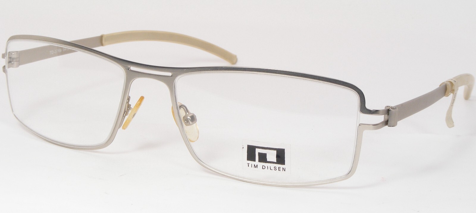TIM DILSEN TD-3769 Argent Unique Rare Lunettes Métal Cadre 54-16-135mm - $76.40