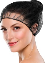 1000 Black Hair Nets Elastic Edge Mesh Net Stretch Invisible Hairnet 18&quot; - £109.75 GBP