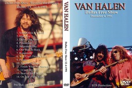 Van Halen Live 1991 Dallas, TX DVD Very Rare Pro-Shot December 4, 1991  - £15.72 GBP