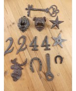 13 CAST ION PARTS FOR ART WELDING *READ DESCRIPTION* STEAMPUNK NUMBERS O... - $440.82 MXN