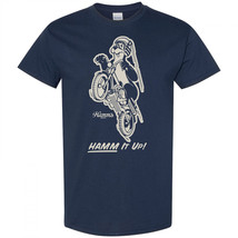 Hamm&#39;s Beer Hamm it Up! Motorcycle Navy Colorway T-Shirt Blue - £27.95 GBP+