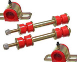 70-81 Trans Am Polyurethane Front Sway Bar Bushing / End Link Kit 1&quot; RED - $49.90
