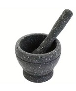 Marbleized Mortar and Pestle Set – Herb &amp; Spice Grinder Bowl for Kitchen... - $244.84 MXN