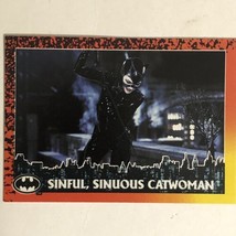 Batman Returns Vintage Trading Card #44 Sinful Sinuous Cat-Woman - £1.55 GBP