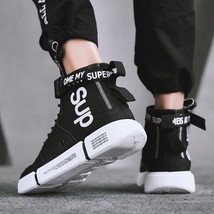 S shoes breathable high top canvas sneakers white shoes fashion casual running harajuku thumb200