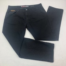 Jordan Craig Mens Jeans 38 x 32 Black Slim Straight Dark Wash (38 x 30 1/2) - $13.05