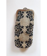 Vintage Small Glasses Fabric Case or Wallet with Clasp - $443.01 MXN