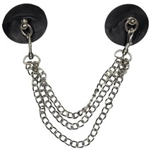 Leather Pasties Connecting Triple Chains Reusable Round Circle Shaped L9801 - $19.79