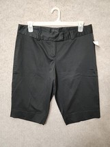 The LImited Cassidy Fit Bermuda Shorts Womens 14 Black Cotton Stretch NEW - $22.64