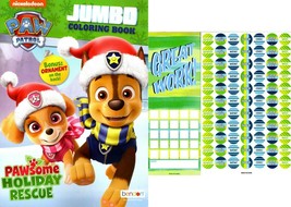 Paw Patrol - Jumbo Coloring &amp; Activity Book - Paw-some Holiday Rescue + Stickers - £5.58 GBP