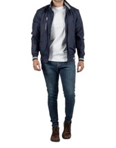 Lee detachable hood varsity jacket in Blue - £50.91 GBP