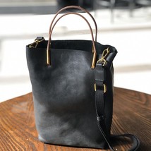 Johnature Simple Leather Women Bag 2022 New Retro Nature Soft Cowhide Handbag Ve - £62.96 GBP