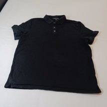 Michael Kors Short Sleeve Women&#39;s Black Cotton Shirt Top Size L - $9.00