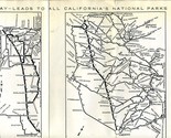 California San Joaquin Valley Sierra Region Brochure 1932 National Park ... - $79.20