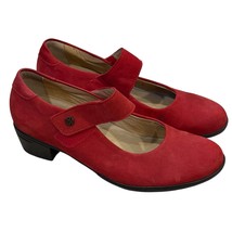 Hartjes Womens Red Suede Mary Jane Shoes UK 6 US 8 - $1,512.94 MXN