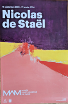 Nicolas de Stael - Original Exhibition Poster - 60x40CM- Rare - Paris -2023 - $201.22