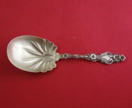 Lily by Whiting Sterling Silver Vegetable Serving Spoon gold washed rare 9 1/4&quot; - £1,019.04 GBP