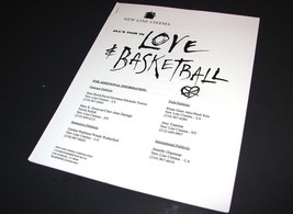 2000 LOVE &amp; BASKETBALL Movie PRESS KIT PRODUCTION NOTES HANDBOOK Promoti... - $14.99