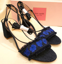 Kate Spade Ankle Lace Up Sandals Sz-10M Denim - $89.98