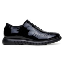 Belvedere Men's Shoes Maxim Wingtip Rich Patent Leather Black Sneaker image 2