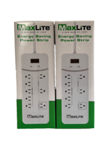 Lot of 2 Maxlite Energy Saving Power Strips, Brand New in Boxes - $24.49