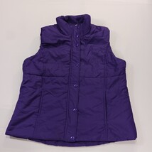 Studio Works Sport Women's Purple Full Zip & Button Sleeveless Vest Size Large image 13
