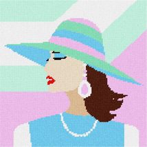 Pepita Needlepoint kit: Haute Couture Summer Pastels, 10&quot; x 10&quot; - £62.54 GBP+