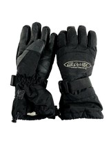 Thinsulate Snow Board Wear Gloves Youth Small Black Palm Patch Catch A Ride - £11.84 GBP