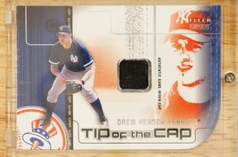 2002 Fleer Genuine Tip of the Cap Materials 210/361 Drew Henson Yankees ... - $12.86