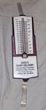 Thermometer Dave&#39;s Dairy Delivery Swiss Valley Farms  Matherville, Illinois - £29.20 GBP