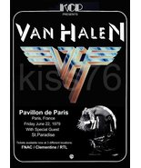 VAN HALEN 20 x 28 Pavillion De Paris June 22 1979 Custom Concert Poster - €38,76 EUR