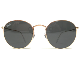 Ray-Ban Sunglasses RB3447 ROUND METAL 9202/B1 Rose Gold Frames with Black Lenses - £133.88 GBP