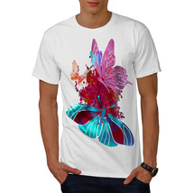 Wellcoda Butterfly Bug Cute Mens T-shirt, Insect Graphic Design Printed Tee - £14.84 GBP+