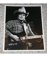 Merle Haggard Concert Photo Vintage 1979 B/W Glossy - $646.89 MXN