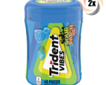 2x Bottles Trident Vibes Sour Patch Kids Blue Raspberry Gum | 40 Pieces ... - $15.76
