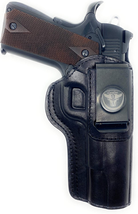 - IWB Leather Gun Holster, Fits Most 1911 Style Handguns, Accessories fo... - $68.66