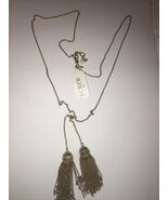 J.Crew Gleaming Rhinestone Tassel Necklace New  - $1,069.53 MXN