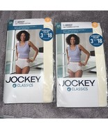 Women's Jockey Classics Cream Size 7 Cotton Underwear Briefs 42-44 NEW VTG 2003 - $19.79