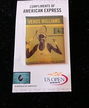 unused US Open Venus Williams Photo Pinback on original card 2005 NF - £8.27 GBP