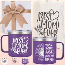 Mother&#39;s Day Gifts for Mom Her, 14Oz Best Mom Ever-Favorite Child Mug &amp; Tote Bag - £22.98 GBP