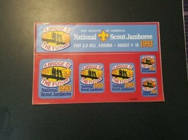 vintage BSA Boys Scouts National Scout Jamboree 1993 sticker set Bridge ... - $11.88